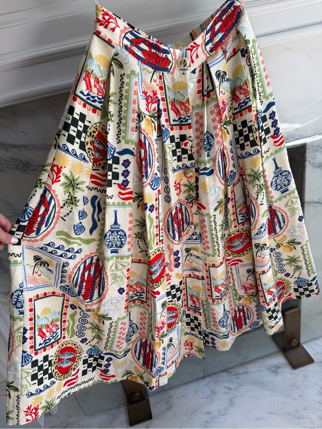 Hunter Bell Eva Linen Skirt — image 5 of 7